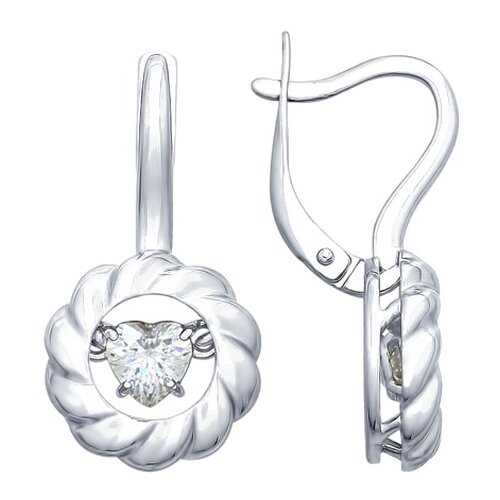 Серьги SOKOLOV из серебра со Swarovski Zirconia 89020091 в Savage