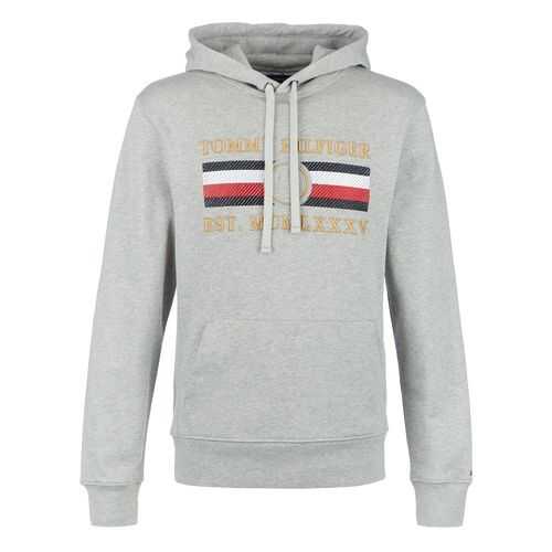 Толстовка мужская Tommy Hilfiger MW0MW13052 серая S в Savage