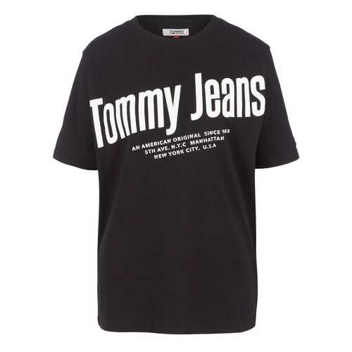 Футболка женская Tommy Jeans DW0DW08037 BDS черная XXS в Savage